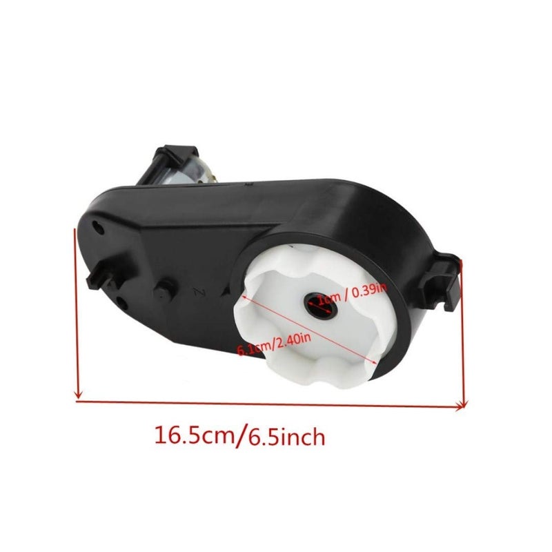 weelye 12V390 20000RPM Gearbox with DC Motor, RS390 12V Motor with Gear Box for Kids Ride-Ons Accessories Children Electric Ride On Car and Motorcycle Replacement Parts - Image 2